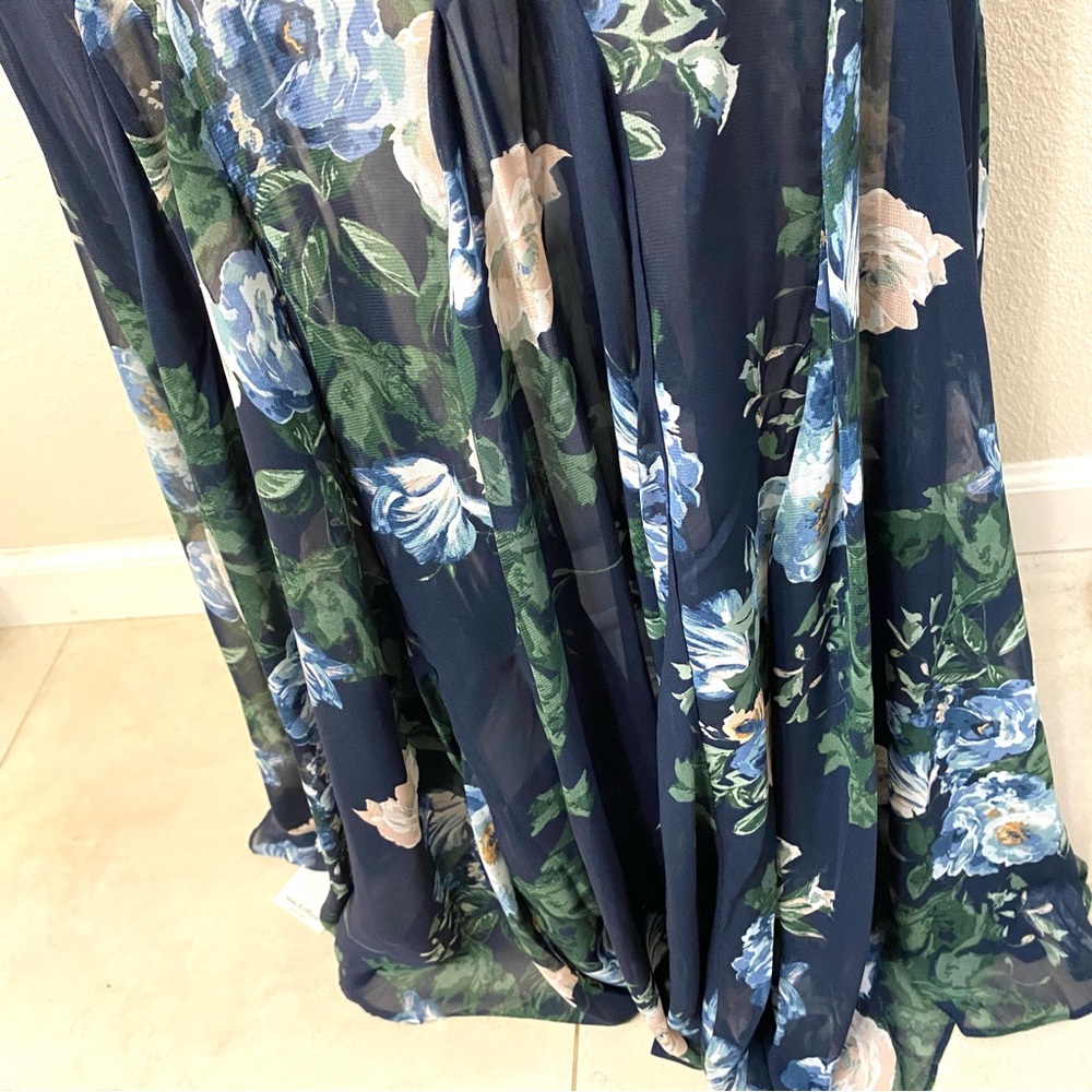 Abercrombie & Fitch Plunge Godet Skirt Maxi Dress NWT - Picture 6 of 12